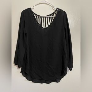 Black blouse from Philosophy.